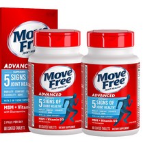 무브프리 글루코사민 콘드로이틴 MSM D3 80정 x2통, 무브 프리 글루코사민 콘드로이틴 MSM 120정 x2통