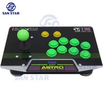 RAC-J500S Fightbox 컨트롤러 10 버튼 아케이드 게임 스틱 Hitbox 조이스틱 USB PC 아크릴 아트웍 패널 Astro City 유선, 한개옵션1, 01 RAC-J500S CITY, RAC-J500S 시티