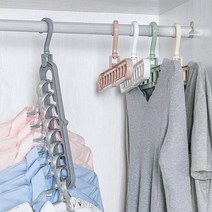공간 절약 활용 옷걸이 틈새활용 원룸 자취 행거 멀티 접히는 매직 옷걸이, 06. 오렌지