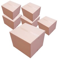 서림하이팩 이사용 종이박스 A골 520 x 450 x 400 mm, 6개