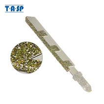 절단석 그라인더날 절단톱 멀티 연마 날 TASP 76mm 다이아몬드 지그 톱 블레이드 화강암 타일 세라믹 절단 용 T-생크 직소 블레이드 그릿 50, 중국