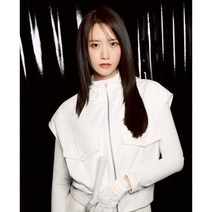 와이드앵글 와이드앵글WWU23612GH여성 CO 로고 올오버 후드 베스트