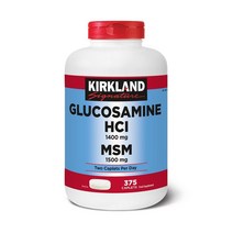 커클랜드 글루코사민 HCI 1400mg MSM 1500mg 식이유황 375 정 1 팩 Kirkland Glucosamine HCI MSM