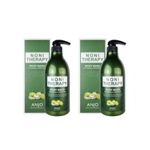[피부진정 및 클렌징] 앙쥬 노니 바디워시 (750ml) + 사은품 : 알로에 폼 클렌징 130ml / 건조하고 민감한 피부 클렌징 가려움증 완화 노니추출물 함유, 2개