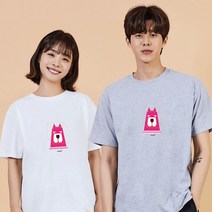 키밍 개 정육면체 캐쥬얼반팔티 롱반팔티