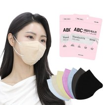 국산 새부리형 마스크 KF94 대형 100매 ABC 숨쉬기 편한 마스크, 10개입, 10개, 화이트