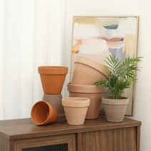 데로마 바소 이태리 토분 테라코타 빈티지 인테리어 도자기 화분, 그라파이트, 13호(화분단품)