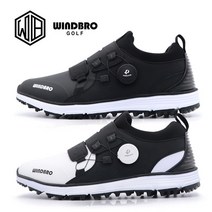 [명품수제화]WINDBRO 윈드브로 스파이크리스 프리미엄 남/여 보아형 골프화(B-01 B-RUNNER BLACK/WHITE)