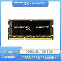램카드 4GB/8GB Laptop Memory Sodimm DDR3 DDR3L-12800 PC3-14900 PC3-10600 1866MHZ 1600MHZ 1333MHZ PC3L, 4GB DDR3, One Size