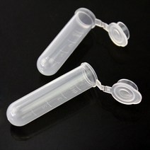 실험실 소모품 50Pcs 5 ml 원심 분리기 테스트 튜브 다목적 투명 플라스틱 빈 샘플 스토리지 컨테이너 라운, 한개옵션0, 한개옵션1