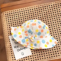 아기 어부 모자 봄 여름 얇다 귀엽다 공주 리본 어린이 자외선 차단 모자 포인트 순면 여동생 유아 모자