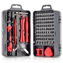 115 in 1 정밀 스크루 드라이버 세트 마그네틱 비트 수리 전화 PC 장치 핸드 툴 Torx Hex 도구 비트 Screw Driver 273839, 115 in 1 Grayish red