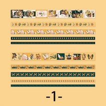 Mr. paper 4 스타일 200cm/롤 10 롤/상자 귀여운 소녀 Washi 테이프 아름다운 꽃 손 계정 장식 편지지 테이프, S18990-1