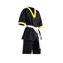 도복 운동도복 도복바지 블랙 태권도 유니폼 도복 키즈 남성 여성 TKD 코튼 정장 유도 복장