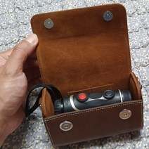 닥터플로이드골프 부쉬넬 차쉬넬 골프 거리측정기 PF21 호환 고급 가죽 케이스, 브라운, 가로형