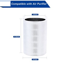 호환 교체 필터 H13 True HEPA 필터 Blueair Blue Pure 411 자동 미니 공기 청정기 액세서리와 호환 가능, 한개옵션0
