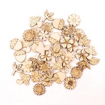 나무 동물 잎 그림 스크랩북 장식 공예 수제 홈 장식 액세서리 DIY 다양한 색상, 17. 20-30mm 50 개