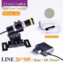 샌드위치판넬 부자재 세트 26105 방수 660nm 200mw 5v 조정 가능한 레이저 빔 모듈 로케이터 석재 절단기에 대한 빨간색 레이저 라인 포지셔너, 잘 맞았다, 레드 세트 라인26x105