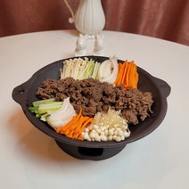 직화 내열 냄비 팬 수육 전골 도자기 미니화로 찌개 접시, 6) 매트 블랙 워머 대
