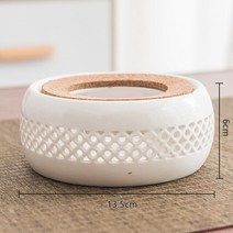 촛불난로 무선캔들워머 중공 히터 차 따뜻하게 스토브 주전자 홀더 가열베이스 세라믹 차, a
