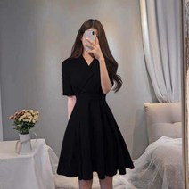 레드 백리본 미니 원피스(M~4XL)
