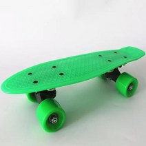 크루져보드 숏보드 페니보드 레트로 22인치 미니 피쉬 보드 크루저 스케이트 바나나 어린이 야외 스쿠터, [01] Green
