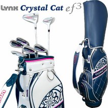 [이치바의 날 최대 1 800엔 OFF 쿠폰 발행중 유효 기간:0418(화) 00:00~23:59까지][내일 락 대응] 링크스 골프 크리스탈 캣 ef3 레이디스 클럽 세트 7개 세트 캐디 ​​백 첨부 2022 모델