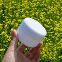 대형 유리 화병 1/2pcs 100g 큰 흰색 여행 얼굴 크림/로션/화장품 용기 플라스틱 빈 메이크업 항아리 리필, 01 100g_01 1pc