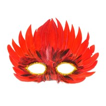 파티짱 파티 무도회 아이마스크 반가면, 깃털 아이마스크 (레드)