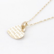 프로포즈목걸이 LOVE 하트펜던트 14K 여자친구200일선물 18K 엔틱메달