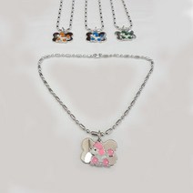 정품 강아지 레인보우빌리지푸들 목걸이 색상랜덤, 1개