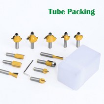 LAVIE 12pcs 8mm 라우터 비트 세트 트리밍 스트레이트 밀링 커터 우드 텅스텐 카바 이드 절단 목공 MC02006, [02] Tube Packing