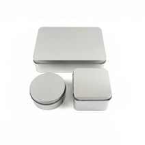 철제 틴케이스 상자 원형 정리 소품 악세사리 박스 정리함 수납 뚜껑 보관 사각, C_정사각L, C_정사각L