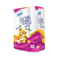 땡큐 순백 3겹데코 15m 30롤 두루마리 롤화장지, 1팩
