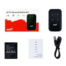 유심라우터 국내포켓와이파이 4g lte wifi 리피터 2100 mah 라우터 신호 증폭기 네트워크 확장기 어댑터 동글 휴대용 라우터 sim 카드 슬롯, 검은색