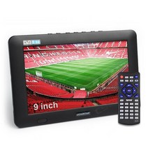 휴대용 TV 9 인치 tv dvb-t2 atsc isdb-t tdt 디지털 및 아날로그 미니 소형 자동차 텔레비전 지원 usb tf pvr mp4 h.265 ac3, 없음