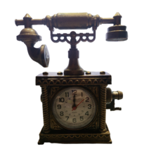 한봄찬 크리에이티브 자명종 알람 시계 1개, 옛날전화기 레트로