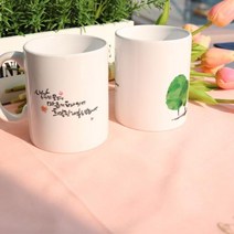 [바보사랑] 디자인머그컵2p-생각이모여, 상세 설명 참조