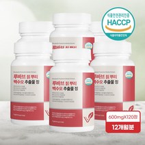 루바브 뿌리 추출물 칡 백수오 석류 콜라겐 식물성 에스트로겐 중년여성 건강 식약처 HACCP 인증 국내산, 6개