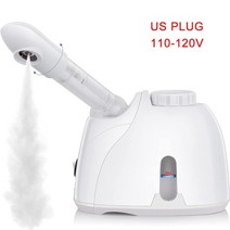 페이스 스티머 페이셜 안면 헤어 피부 얼굴 스팀기 스티머 미스트기 스파 딥 위한 16, 미국 플러그