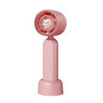 다렌 USB제트팬 미니 핸디선풍기 손풍기 스탠드, 휴대용 선풍기, 핑크-5000mAh 25H지속사용가능