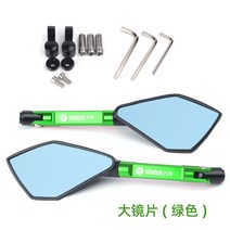 풀프레임미러리스 적합사용 ninebot9호 전동킥보드 F90/F60/F35/F25/E30CNC백미러사이드미러, T11-B그린 빅미러 조각