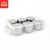쭈비right_PC보존식용기 스텐원형-6P 약150g 유치원 어린이집 급식 학교 병원 밀폐 음식+libertio
