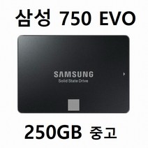 중고제품 삼성전자 750 EVO 250GB SSD 2.5D인치 SATA3 MZ-750250B/KR