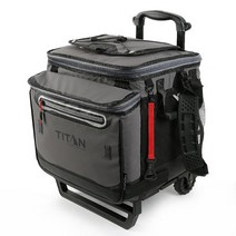 Arctic Zone Titan Deep Freeze 60캔 롤링 쿨러 전 지형형 카트 포함 모스189891, Sharkskin Grey
