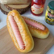 맛있는 디자인 디테일좋은 모형 말랑말랑 핫도그, 단품
