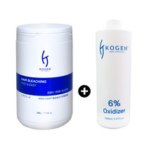 코겐 하이라이트 브리치 파우더 탈색약 + 6% 산화제 1000ml