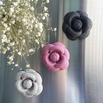 까멜리아 브로치만들기 꽃코사지 카멜리아 유니폼 정장브로치 가방장식 부자재, 코사지만, 베이지