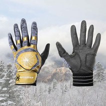 스파이더그립 겨울 보온 장갑 - 골프 야구 등산 사이클 야외활동 멀티 스포츠 장갑, 골드