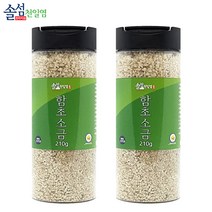 [솔섬식품] 신안 솔섬 프리미엄 함초천일염 210g, 2개
